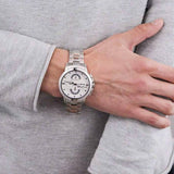 Maserati Ingegno Chronograph White Dial Silver Steel Strap Watch For Men - R8873619004 Authentic Buy Shop Now