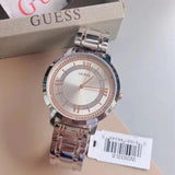 Guess Montauk Silver Dial Two Tone Steel Strap Watch For Women - W0933L6 Authentic Buy Shop Now