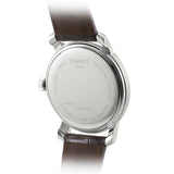 Tissot T Classic Bridgeport Silver Dial Brown Leather Strap Watch For Men - T097.410.16.038.00 Authentic Buy Shop Now