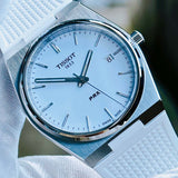 Tissot PRX 40 White Dial White Rubber Strap Watch For Men - T137.410.17.011.00 Authentic Buy Shop Now