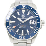 Tag Heuer Aquaracer Calibre 5 Blue Dial Silver Steel Strap Watch for Men - WAY211C.BA0928 Authentic Buy Shop Now