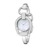 Gucci Horsebit Collection Diamonds Mother of Pearl Dial Silver Steel Strap Watch For Women - YA139505 Authentic Buy Shop Now