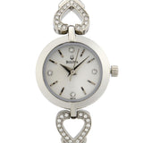 Bulova Crystals White Dial Silver Steel Strap Watch for Women - 96X114 Authentic Buy Shop Now
