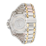Versace Chain Reaction Quartz White Dial Two Tone Steel Strap Watch for Men - VEDY00519 Authentic Buy Shop Now