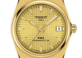 Tissot PRX Powermatic 80 Gold Dial Gold Steel Strap Watch for Men - T137.207.33.021.00 Authentic Buy Shop Now