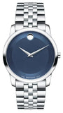 Movado Museum Classic Blue Dial Silver Steel Strap Watch for Men - 606982 Authentic Buy Shop Now