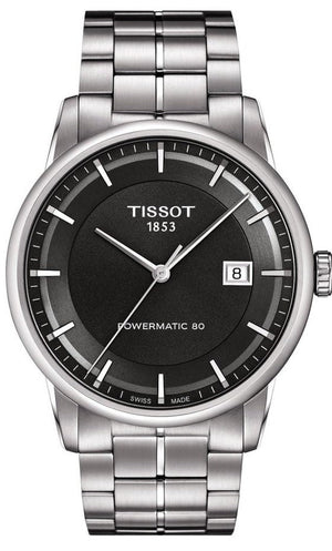Tissot Luxury Powermatic 80 Grey Dial Silver Steel Strap Watch for Men - T086.407.11.061.00 Authentic Buy Shop Now