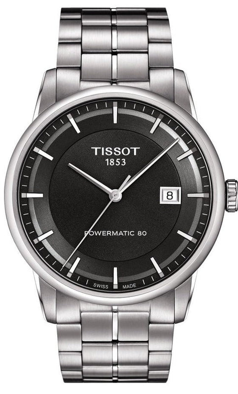 Tissot Luxury Powermatic 80 Grey Dial Silver Steel Strap Watch for Men - T086.407.11.061.00 Authentic Buy Shop Now
