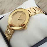 Movado Bold Gold Dial Gold Steel Strap Watch For Women - 3600382 Authentic Buy Shop Now