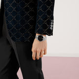 Gucci G Timeless Automatic Black Dial Silver Steel Strap Watch For Men - YA126353 Authentic Buy Shop Now