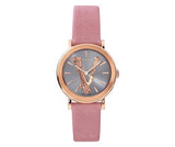Versace Virtus Quartz Grey Dial Pink Leather Strap Watch for Women - VEHC00319 Authentic Buy Shop Now