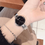 Calvin Klein Wavy Black Dial Silver Steel Strap Watch for Women - K9U23141 Authentic Buy Shop Now