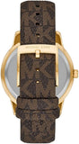 Michael Kors Tibby Multifunction Gold Dial Brown Leather Strap Watch For Women - MK6966 Authentic Buy Shop Now