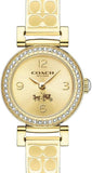 Coach Dress Crystals Gold Dial Gold Steel Strap Watch For Women - 14502202 Authentic Buy Shop Now