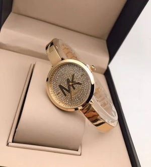 Michael Kors Blakely Crystals Gold Dial Gold Steel Strap Watch for Women - MK3630 Authentic Buy Shop Now