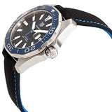 Tag Heuer Aquaracer Calibre 5 Automatic Black Dial Black Nylon Strap Watch for Men - WAY201C.FC6395 Authentic Buy Shop Now