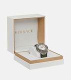 Versace Chain Reaction Quartz White Dial Green Rubber Strap Watch for Men - VEDY00419 Authentic Buy Shop Now