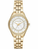 Michael Kors Lauryn Mother of Pearl White Dial Gold Steel Strap Watch for Women - MK3899 Authentic Buy Shop Now