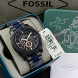 Fossil Machine Chronograph Black Dial Two Tone Steel Strap Watch for Men - FS5164 Authentic Buy Shop Now
