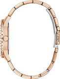 Guess Chaser Chronograph Black Dial Rose Gold Steel Strap Watch for Men - W0170G3 Authentic Buy Shop Now