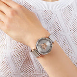 Versace Palazzo Empire Silver Dial Silver Mesh Bracelet Watch for Women - VEDV00419 Authentic Buy Shop Now