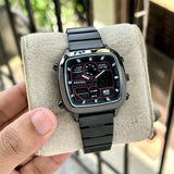 Fossil Retro Analog-Digital Black Dial Black Steel Strap Watch for Men - FS5891 Authentic Buy Shop Now