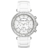Michael Kors Parker White Dial White Leather Strap Watch for Women - MK5848 Authentic Buy Shop Now