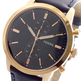 Fossil Townsman Chronograph Blue Dial Blue Leather Strap Watch for Men - FS5436 Authentic Buy Shop Now