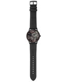 Emporio Armani Meccanico Skeleton Black Dial Black Leather Strap Watch For Men - AR60046 Authentic Buy Shop Now