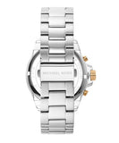Michael Kors Wren Chronograph Black Dial Silver Steel Strap Watch For Men - MK8880 Authentic Buy Shop Now