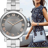 Michael Kors Norie Grey Dial Silver Stainless Steel Strap Watch for Women - MK3559 Authentic Buy Shop Now
