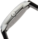 Calvin Klein Minimal Silver Dial Black Leather Strap Watch for Women - K3M221C6 Authentic Buy Shop Now