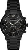 Emporio Armani Giovanni Chronograph Black Dial Black Steel Strap Watch For Men - AR11349 Authentic Buy Shop Now