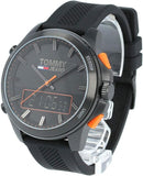 Tommy Hilfiger Jeans Analog Black Dial Black Silicone Strap Watch For Men - 1791763 Authentic Buy Shop Now
