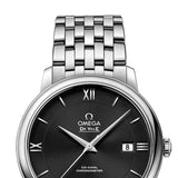 Omega De Ville Prestige Co-Axial Black Dial Silver Steel Strap Watch for Men - 424.10.40.20.01.001 Authentic Buy Shop Now