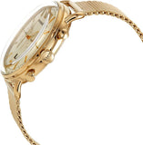 Emporio Armani Aviator Chronograph Quartz Beige Dial Gold Mesh Bracelet Watch For Men - AR11315 Authentic Buy Shop Now