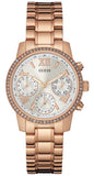 Guess Mini Surprise Analog Silver Dial Rose Gold Steel Strap Watch For Women - W0623L2 Authentic Buy Shop Now