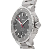 Oris Aquis Date Relief Grey Dial Silver Steel Strap Watch for Men - 0173377304153-0782405PEB Authentic Buy Shop Now