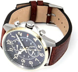 Tommy Hilfiger Dean Multifunctional Blue Dial Brown Leather Strap Watch for Men - 1791275 Authentic Buy Shop Now