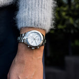 Tissot PR 100 Sport Chic Chronograph Silver Dial Silver Steel Strap Watch for Women - T101.917.11.031.00 Authentic Buy Shop Now