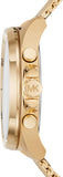 Michael Kors Brecken Chronograph Black Dial Gold Mesh Strap Watch For Men - MK8867 Authentic Buy Shop Now