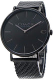 Coach Charles Black Dial Black Mesh Bracelet Watch for Men - 14602148 Authentic Buy Shop Now