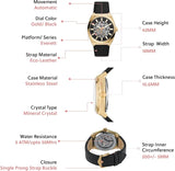 Fossil Everett Automatic Skeleton Black Dial Black Leather Strap Watch for Men - ME3208 Authentic Buy Shop Now