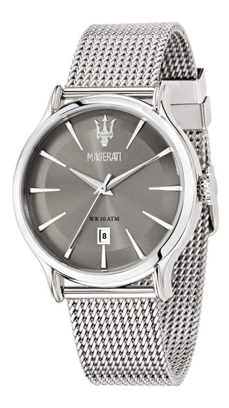 Maserati Epoca Grey Dial Grey Mesh Bracelet Watch For Men - R8853118002 Authentic Buy Shop Now