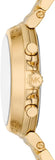 Michael Kors Maren Chronograph Gold Dial Gold Steel Strap Watch for Women - MK7493 Authentic Buy Shop Now