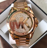 Michael Kors Bradshaw Rose Gold Dial Rose Gold Steel Strap Watch for Women - MK6437 Authentic Buy Shop Now
