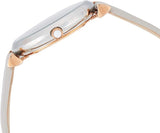 Emporio Armani Gianni T Bar Quartz Mother of Pearl Dial White Leather Strap Watch For Women - AR1965 Authentic Buy Shop Now