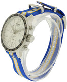 Tissot Quickster Chronograph NBA Golden State Warriors White Dial Two Tone NATO Strap Watch for Men - T095.417.17.037.15 Authentic Buy Shop Now