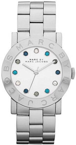 Marc Jacobs Amy White Dial Silver Steel Strap Watch for Women - MBM3140 Authentic Buy Shop Now