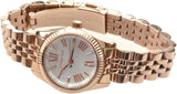 Michael Kors Lexington Quartz White Dial Rose Gold Steel Strap Watch For Women - MK3230 Authentic Buy Shop Now